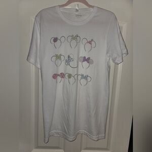 Disney Minnie Mouse Ears Tshirt Size L NWOT